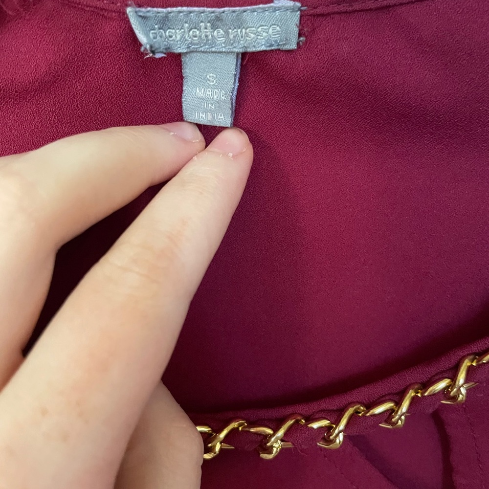 Burgundy blouse - Picture 7 of 8